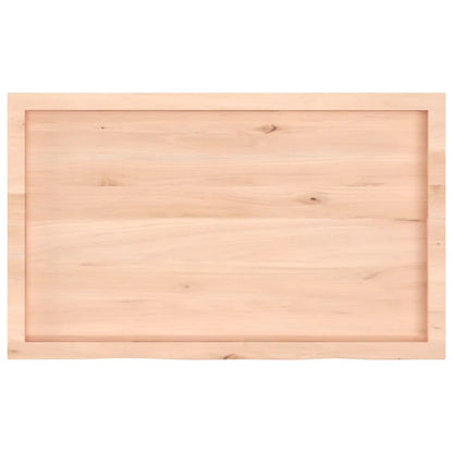 Table Top 100x60x(2-6) cm Untreated Solid Wood Oak