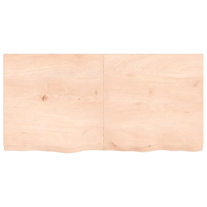 Table Top 120x60x(2-6) cm Untreated Solid Wood Oak