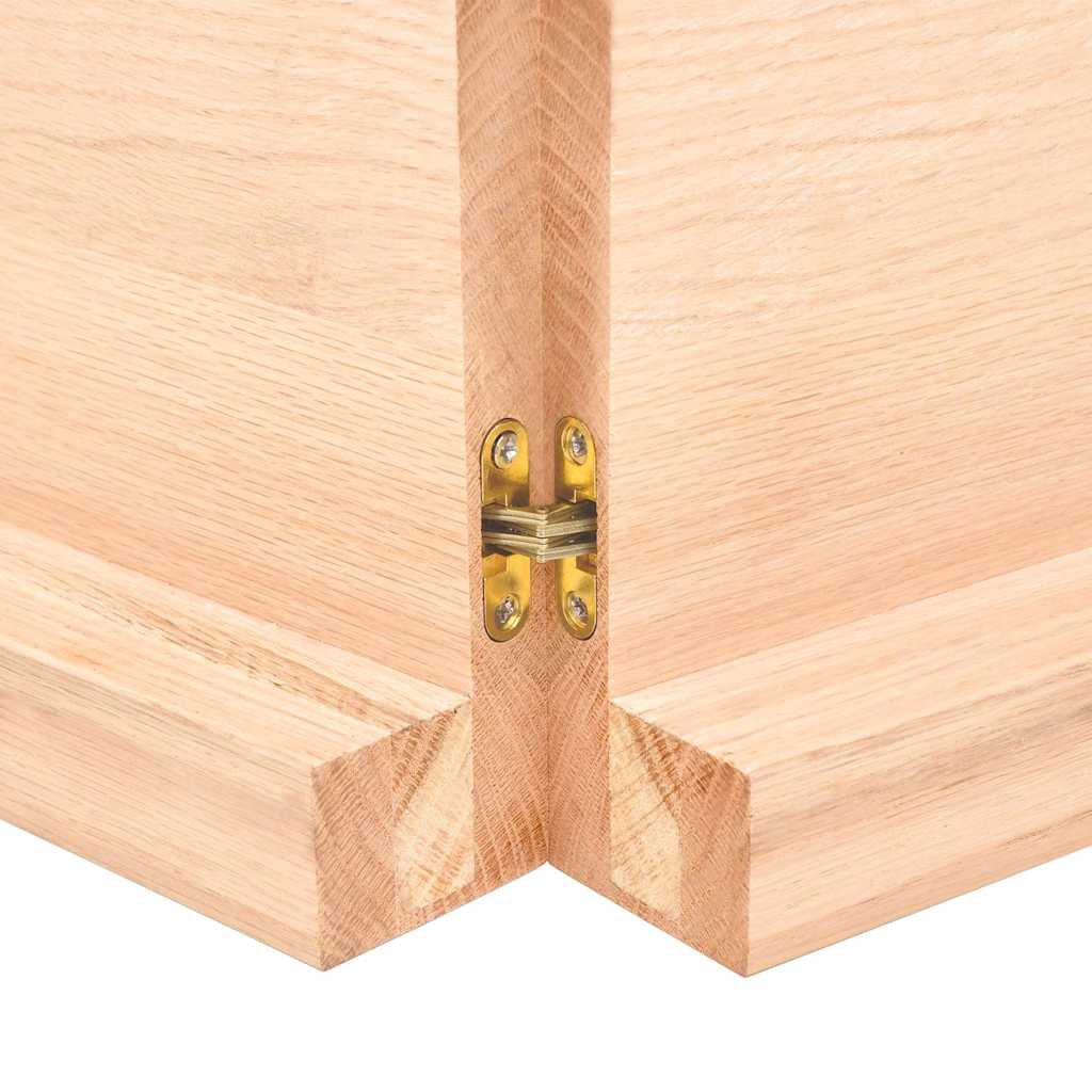 Table Top 120x60x(2-6) cm Untreated Solid Wood Oak