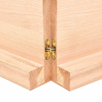 Table Top 120x60x(2-6) cm Untreated Solid Wood Oak