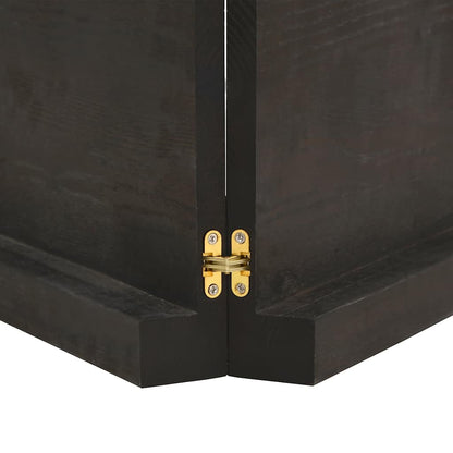Table Top Dark Brown 120x60x(2-6) cm Treated Solid Wood Oak