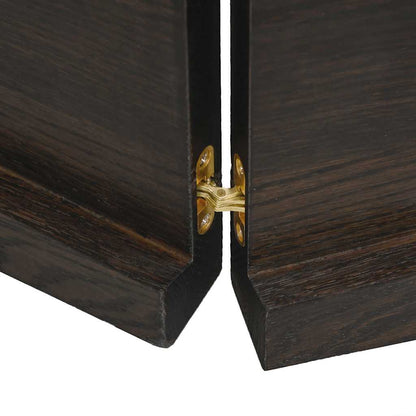 Table Top Dark Brown 140x50x(2-4) cm Treated Solid Wood Oak