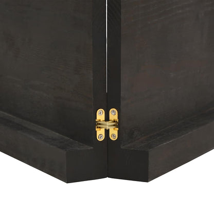 Table Top Dark Brown 140x50x(2-6) cm Treated Solid Wood Oak