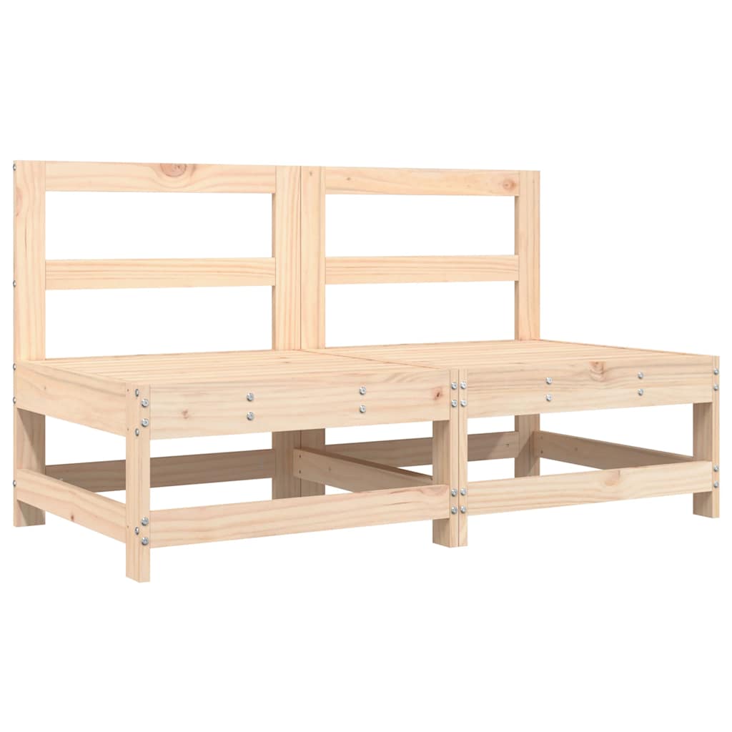 Garden Lounge Set | Natural Wood | Solid Pine Wood | 6 Piece | Modular