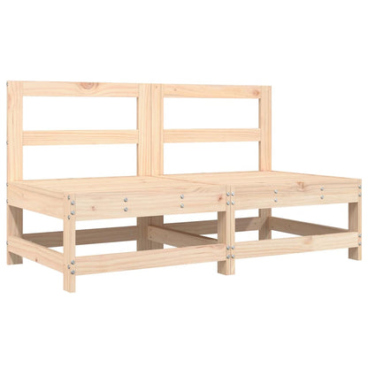 Garden Lounge Set | Natural Wood | Solid Pine Wood | 6 Piece | Modular