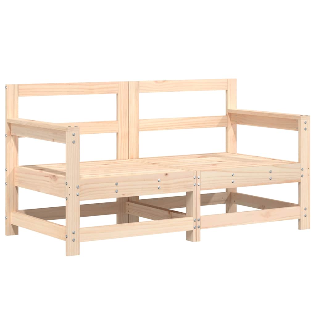 Garden Lounge Set | Natural Wood | Solid Pine Wood | 6 Piece | Modular