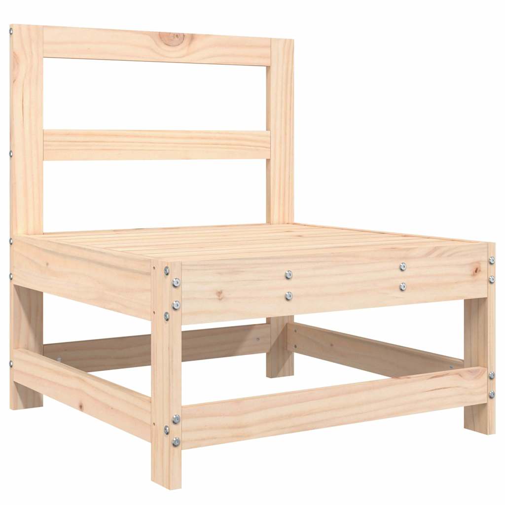 Garden Lounge Set | Natural Wood | Solid Pine Wood | 6 Piece | Modular