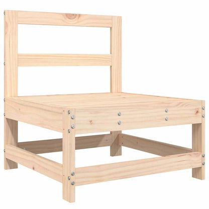 Garden Lounge Set | Natural Wood | Solid Pine Wood | 6 Piece | Modular