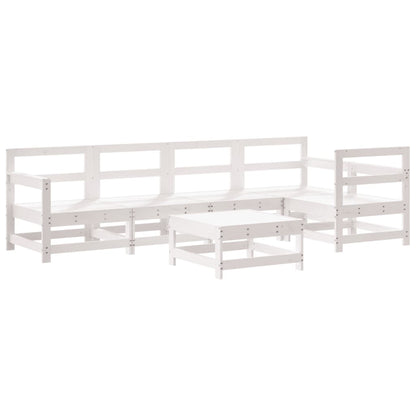 Garden Lounge Set | White | Solid pine wood | Large |  Modular