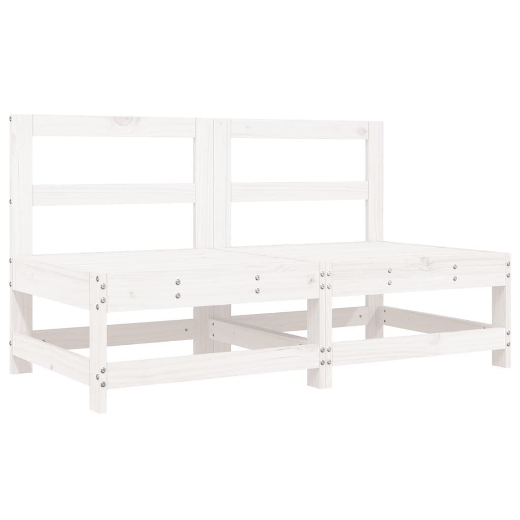 Garden Lounge Set | White | Solid pine wood | Large |  Modular