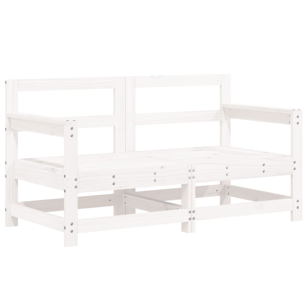 Garden Lounge Set | White | Solid pine wood | Large |  Modular