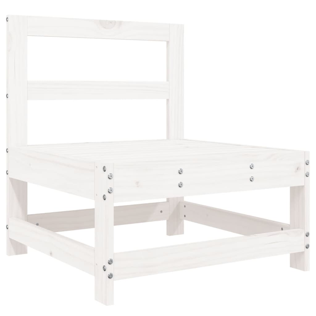 Garden Lounge Set | White | Solid pine wood | Large |  Modular