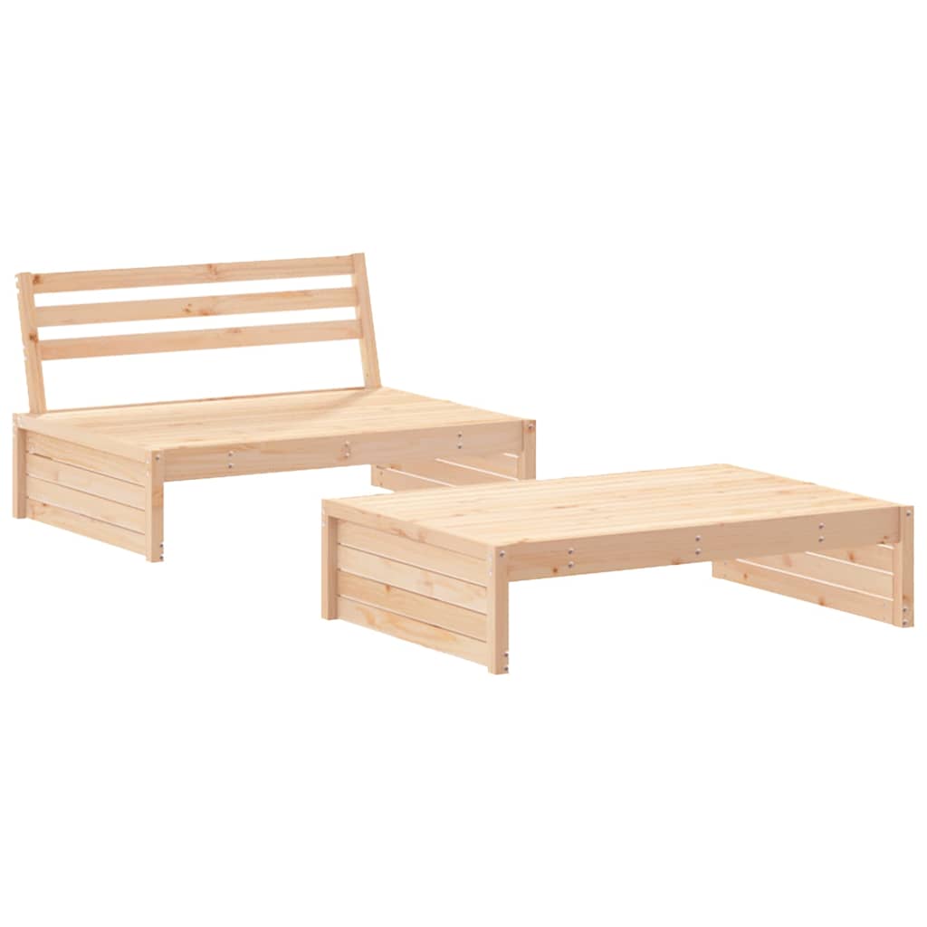 Garden Lounge Set | Natural Pine | Solid Pine Wood | Medium | Modular