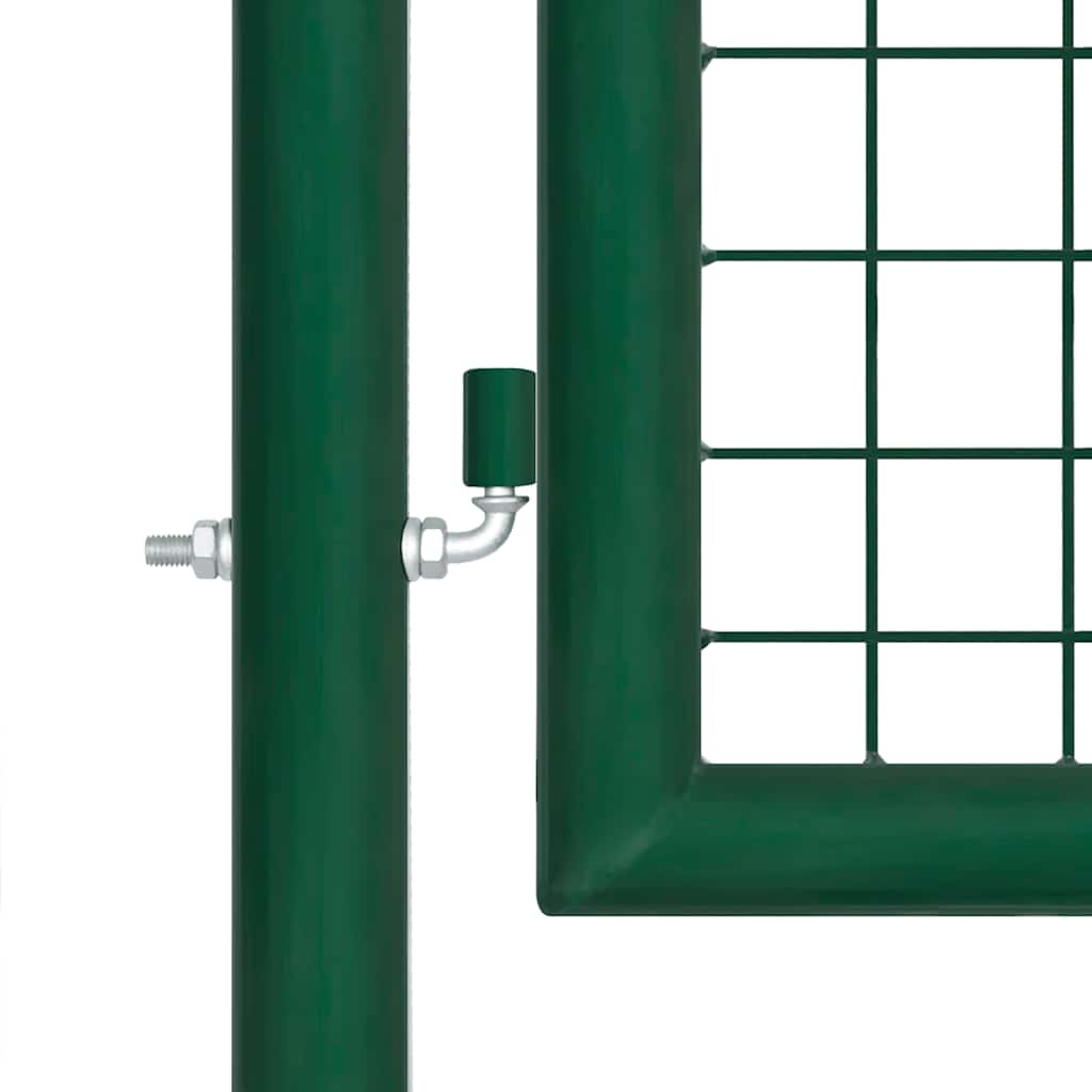 Mesh Garden Gate Green 350x125 cm Galvanised Steel
