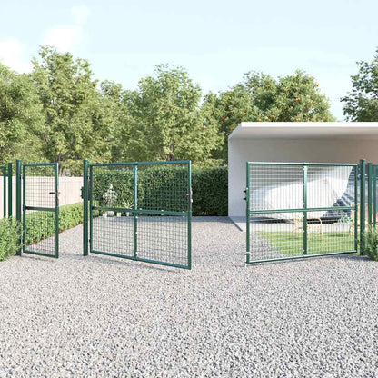 Mesh Garden Gate Green 500x125 cm Galvanised Steel