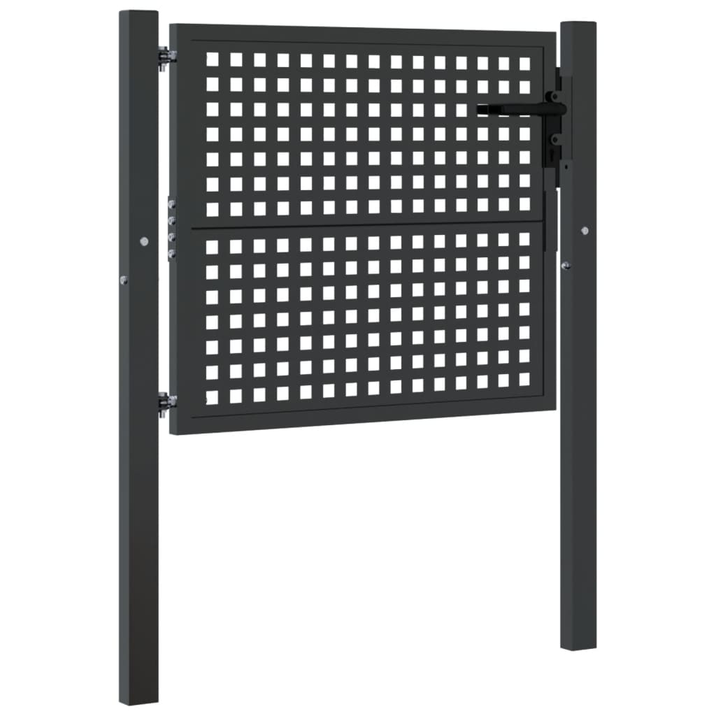 Garden Gate Anthracite 100x75 cm Steel