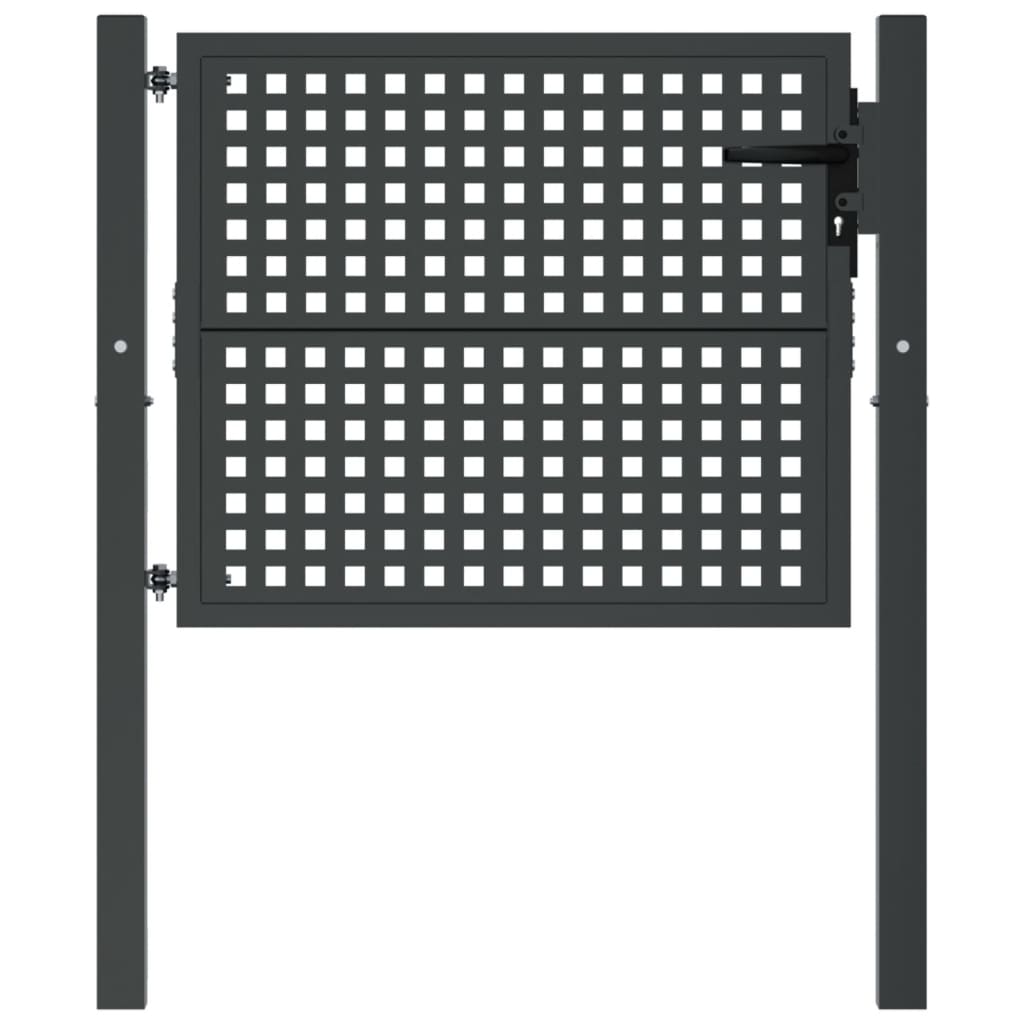 Garden Gate Anthracite 100x75 cm Steel