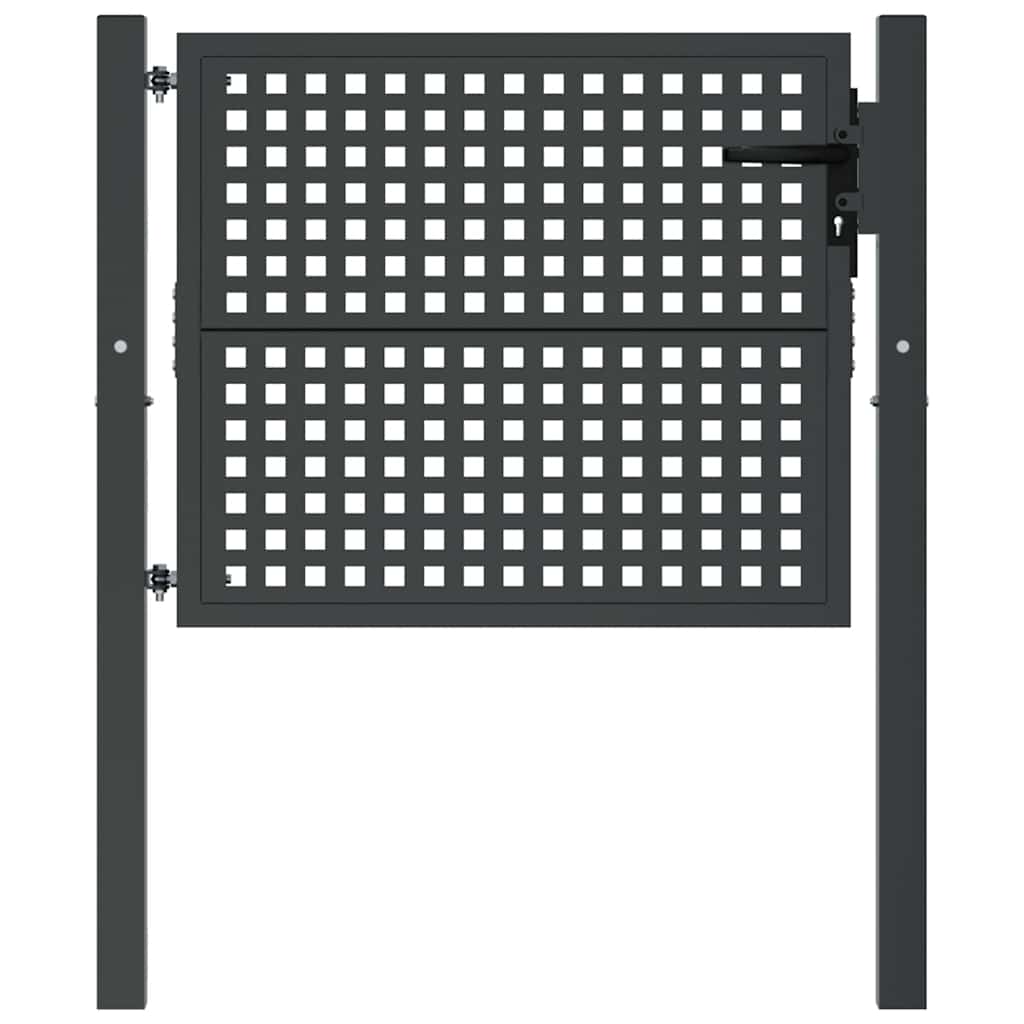 Garden Gate Anthracite 100x75 cm Steel