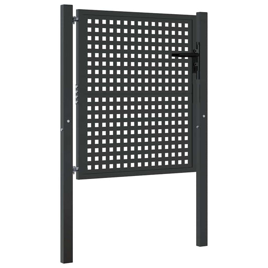Garden Gate Anthracite 100x100 cm Steel