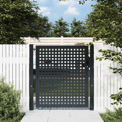 Garden Gate Anthracite 100x100 cm Steel
