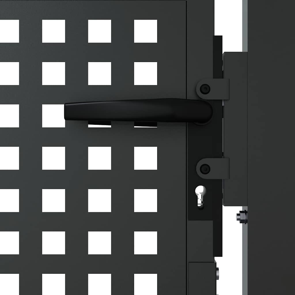 Garden Gate Anthracite 100x125 cm Steel
