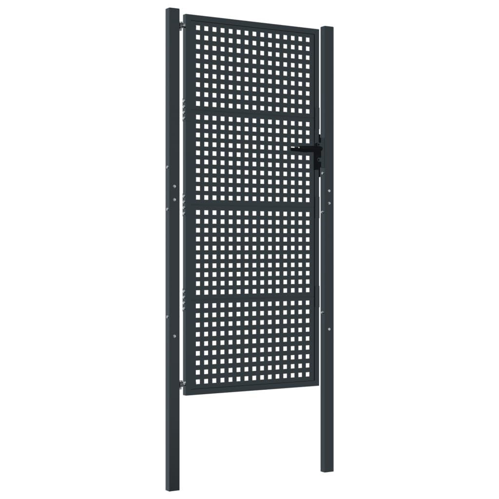 Garden Gate Anthracite 100x200 cm Steel