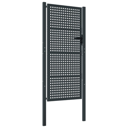 Garden Gate Anthracite 100x200 cm Steel