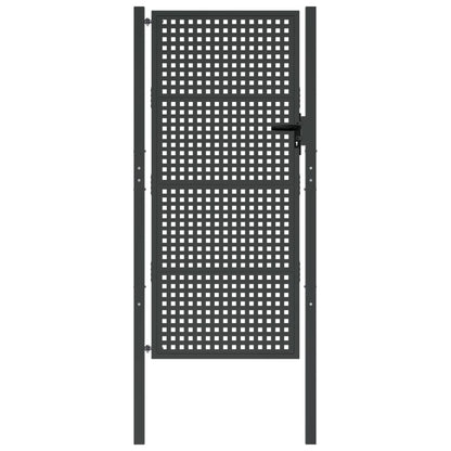 Garden Gate Anthracite 100x200 cm Steel