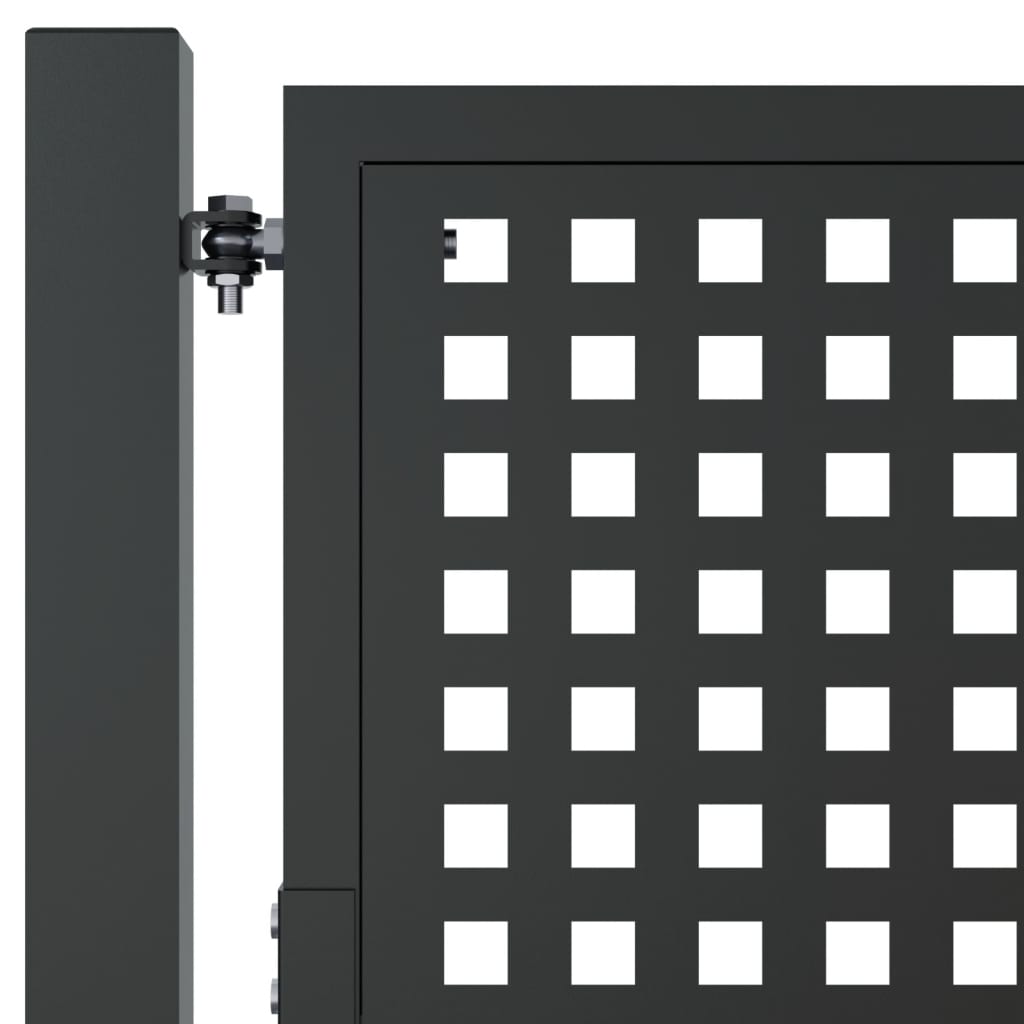 Garden Gate Anthracite 100x200 cm Steel