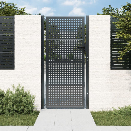 Garden Gate Anthracite 100x200 cm Steel