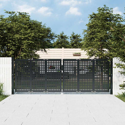 Garden Gate Anthracite 300x75 cm Steel