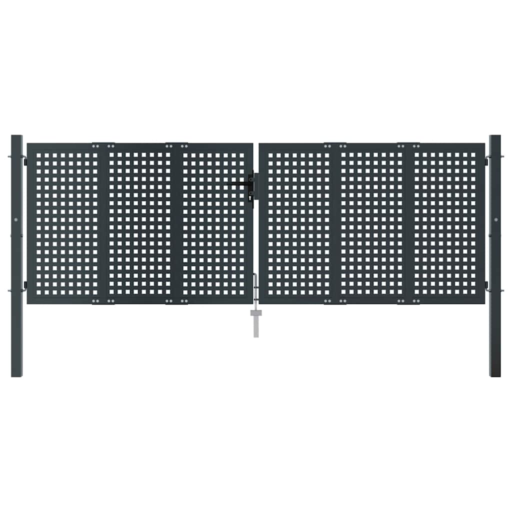 Garden Gate Anthracite 300x100 cm Steel