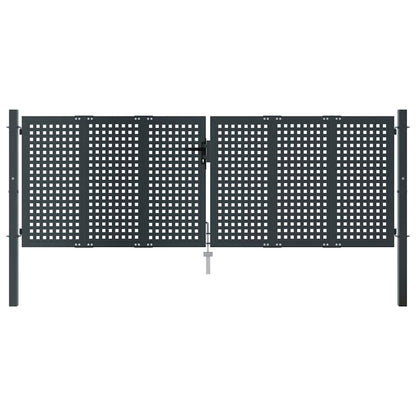 Garden Gate Anthracite 300x100 cm Steel