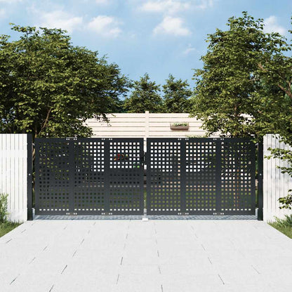 Garden Gate Anthracite 300x100 cm Steel