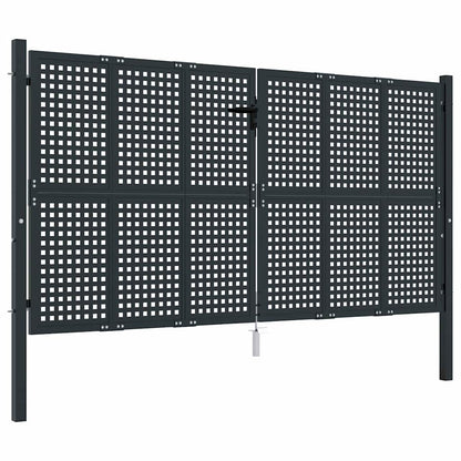 Garden Gate Anthracite 300x125 cm Steel