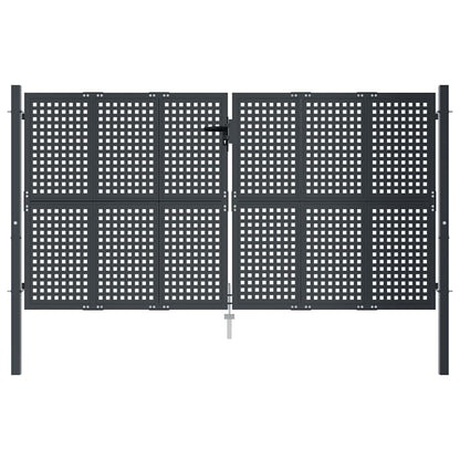 Garden Gate Anthracite 300x125 cm Steel