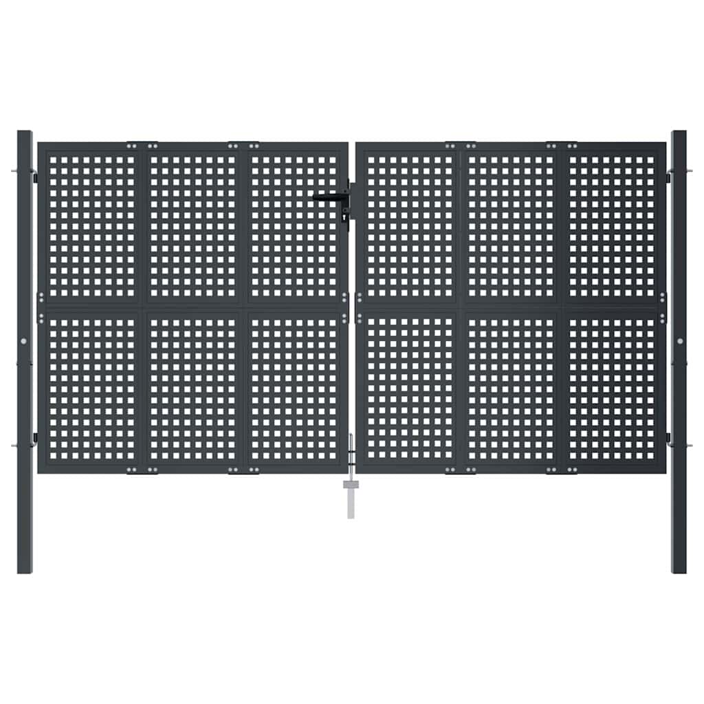 Garden Gate Anthracite 300x150 cm Steel
