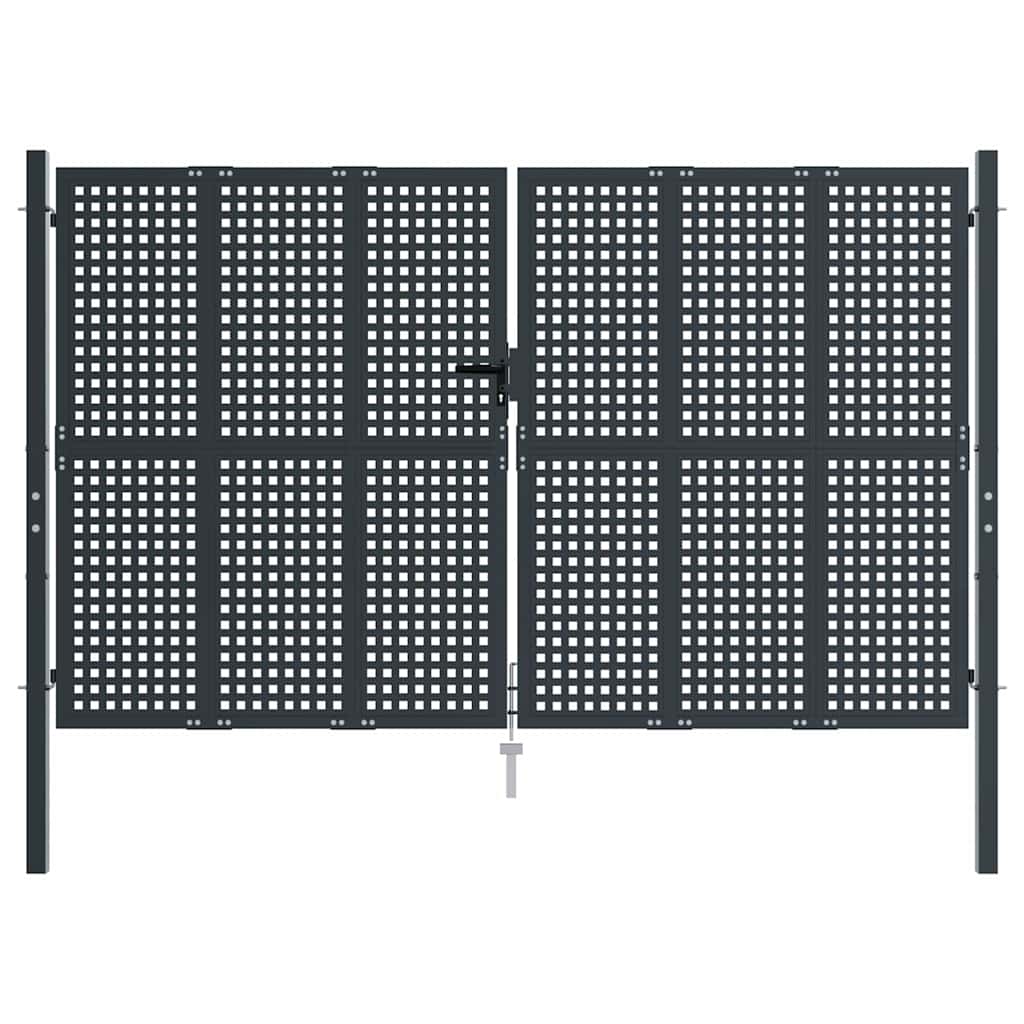 Garden Gate Anthracite 300x175 cm Steel