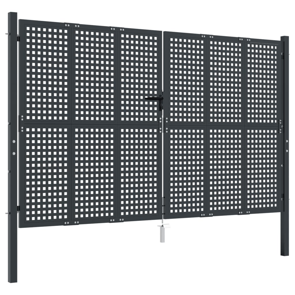 Garden Gate Anthracite 300x200 cm Steel