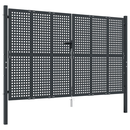 Garden Gate Anthracite 300x200 cm Steel