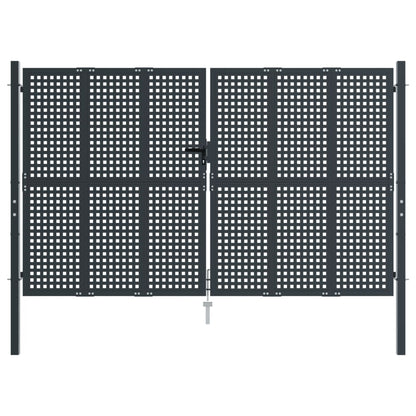Garden Gate Anthracite 300x200 cm Steel