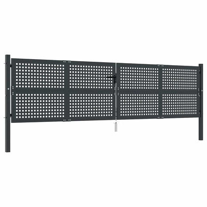 Garden Gate Anthracite 400x75 cm Steel