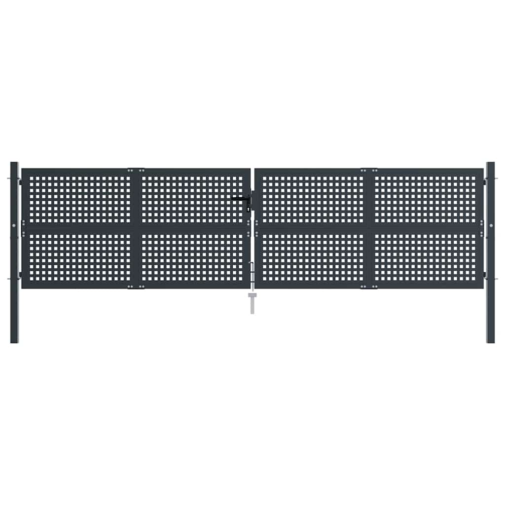Garden Gate Anthracite 400x125 cm Steel