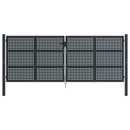 Garden Gate Anthracite 400x125 cm Steel