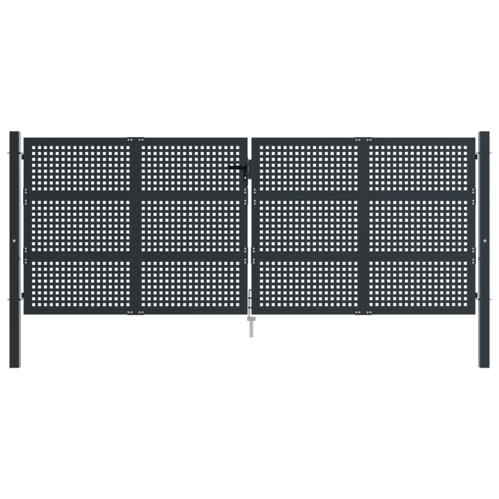Garden Gate Anthracite 400x150 cm Steel