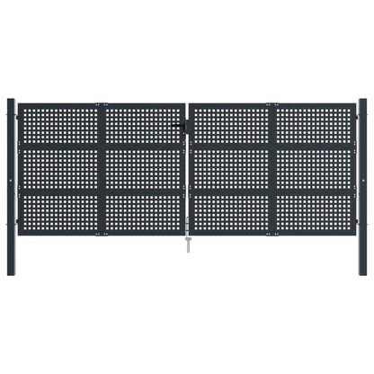 Garden Gate Anthracite 400x150 cm Steel