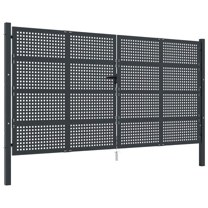 Garden Gate Anthracite 400x175 cm Steel