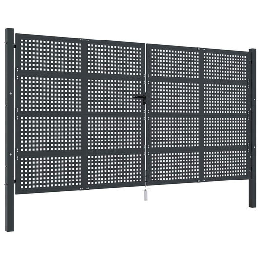 Garden Gate Anthracite 400x175 cm Steel