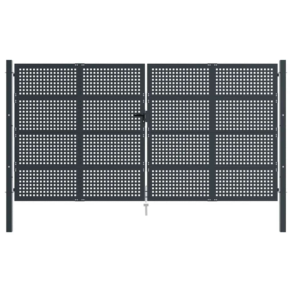 Garden Gate Anthracite 400x175 cm Steel