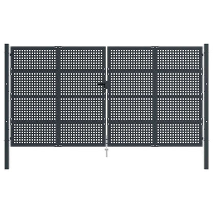 Garden Gate Anthracite 400x175 cm Steel